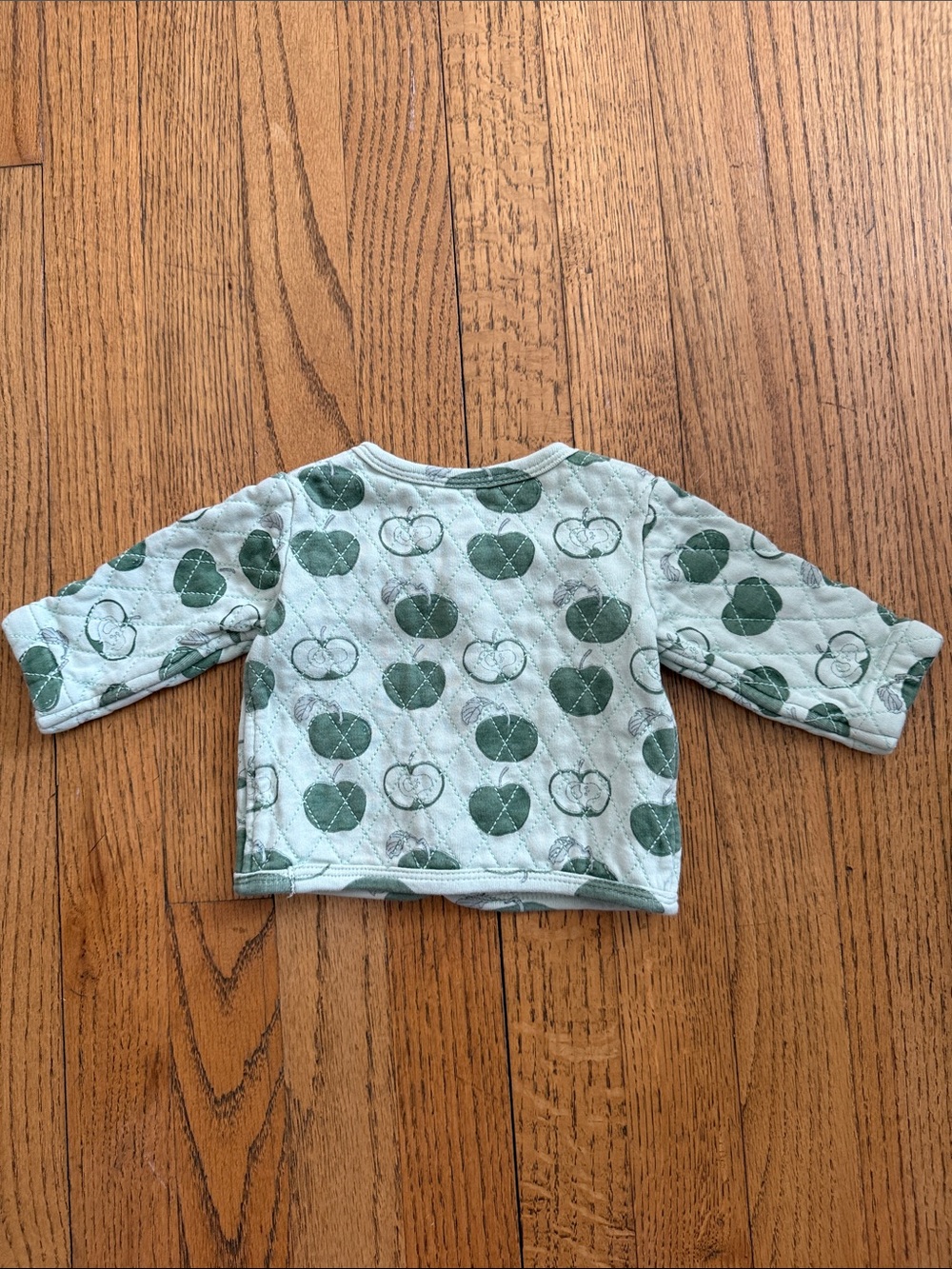 kate quinn Mint Green Quilted Baby jacket with Apple Motif 3-6 months - Picture 3 of 3